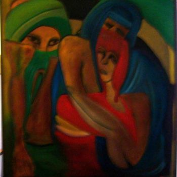 Painting titled "longing" by Markosa, Original Artwork