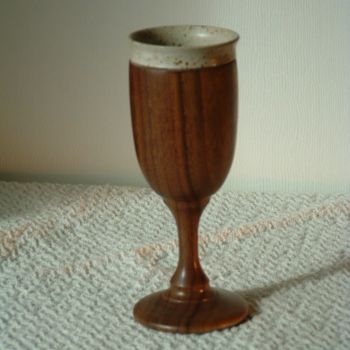 Sculpture titled "Chalice #17" by David Tremaine, Original Artwork, Wood