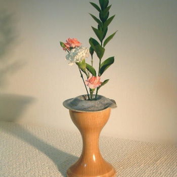 Sculpture titled "Ikebana #5" by David Tremaine, Original Artwork, Wood