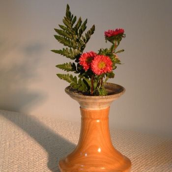 Sculpture titled "Ikebana #6" by David Tremaine, Original Artwork, Wood