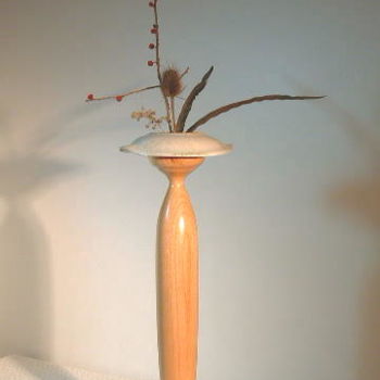 Sculpture titled "Ikebana #9" by David Tremaine, Original Artwork, Wood