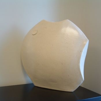 Sculpture titled "Moon II" by David Tremaine, Original Artwork, Ceramics