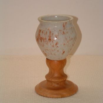 Escultura titulada "Ceramic Vase #25" por David Tremaine, Obra de arte original, Madera
