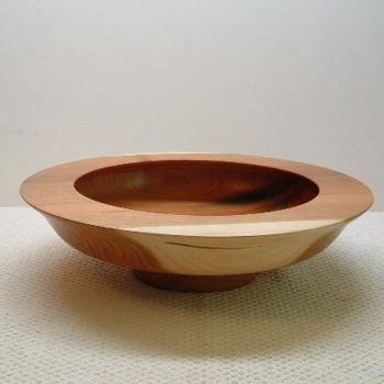 Sculptuur getiteld "Bowl #40" door David Tremaine, Origineel Kunstwerk, Hout