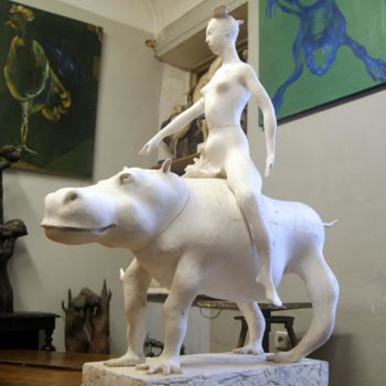Скульптура под названием "15940380-1304712606…" - Глеб Тренин, Подлинное произведение искусства, Гипс