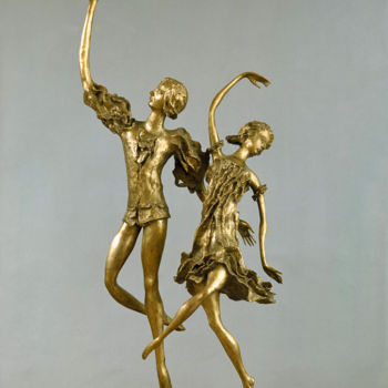 Escultura titulada "танец" por Inga Savranskaia, Obra de arte original, Fundición