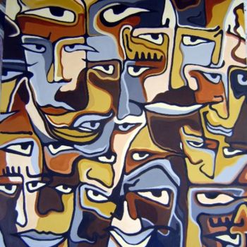 Painting titled "wibodio III" by Bjoern Treuter, Original Artwork, Acrylic