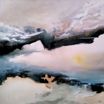 Peinture intitulée "Horizon" par Jacques Trichet, Œuvre d'art originale, Huile