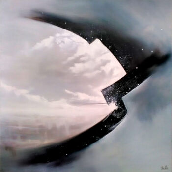 Peinture intitulée "La nuit arrive" par Jacques Trichet, Œuvre d'art originale, Huile