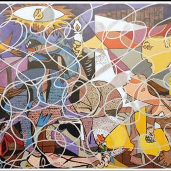 Painting titled "Tributo a Guernica" by Trigueiro, Original Artwork