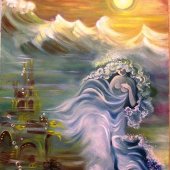 Картина под названием "Стихия воды" - Татьяна Ковалева, Подлинное произведение искусства