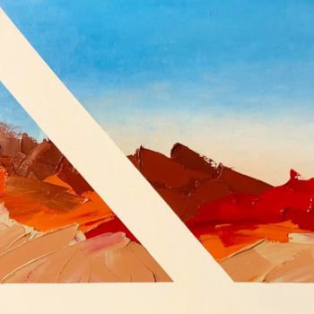 Malerei mit dem Titel "paysages 14" von Tristan Blond, Original-Kunstwerk, Öl