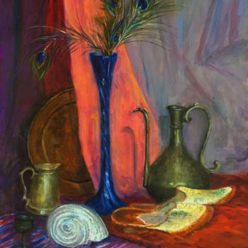 Картина под названием "Натюрморт в восточн…" - Татьяна Трофимова, Подлинное произведение искусства, Масло