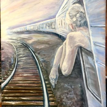 Peinture intitulée "Поезд мечты" par Tatiana Trofimova, Œuvre d'art originale, Huile