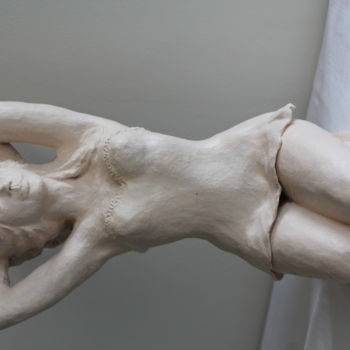 Sculpture intitulée "Jeune fille en nuis…" par Elisabeth Feixes-Troin, Œuvre d'art originale