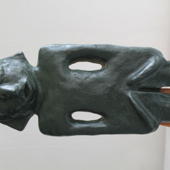 Sculpture intitulée "Figurine pré-colomb…" par Elisabeth Feixes-Troin, Œuvre d'art originale