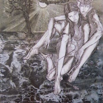 Incisioni, stampe intitolato "Amazons" da Katerina Evgenieva, Opera d'arte originale