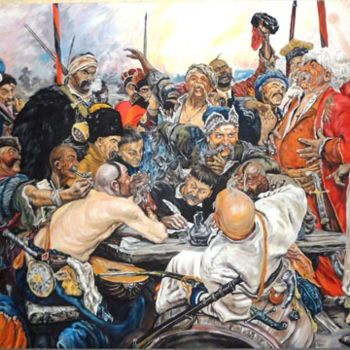 「Zaporozhsky Cossack…」というタイトルの絵画 Katerina Evgenievaによって, オリジナルのアートワーク