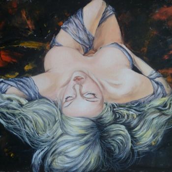 Pintura intitulada "Relax" por Katerina Evgenieva, Obras de arte originais, Óleo