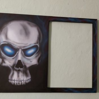Pintura titulada "Skull 2020" por Matthias Lietz, Obra de arte original, Aerógrafo