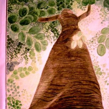 Pittura intitolato "arbre fée" da Troniou, Opera d'arte originale, Olio
