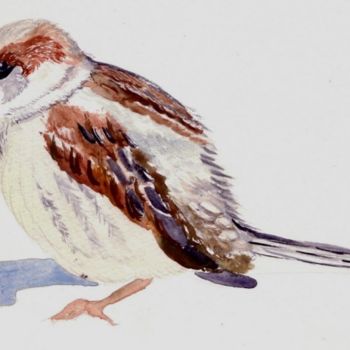 Peinture intitulée "Oiseau" par Troniou, Œuvre d'art originale, Huile