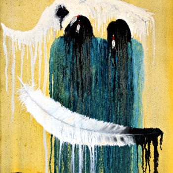 Pittura intitolato "Crying for a Vision…" da Patrick Trotter, Opera d'arte originale, Olio