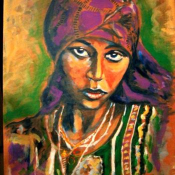 Painting titled "BELLE  GITANE" by Gian Piero Trucco, Original Artwork, Acrylic