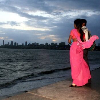 Fotografia intitolato "tramonto a Mumbai" da Gian Piero Trucco, Opera d'arte originale
