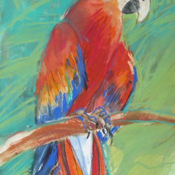 Pintura intitulada "papagei.jpg" por Teka, Obras de arte originais