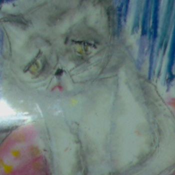 「Kitty Kitty (print)」というタイトルの絵画 Trudy Orzioによって, オリジナルのアートワーク