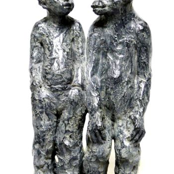 Sculpture intitulée "Complicité, sculptu…" par Marie-Thérèse Tsalapatanis, Œuvre d'art originale, Bronze