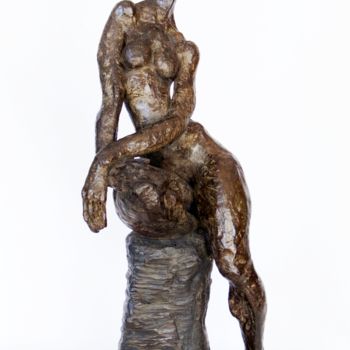 Sculpture intitulée "Sentinelle II" par Marie-Thérèse Tsalapatanis, Œuvre d'art originale, Bronze