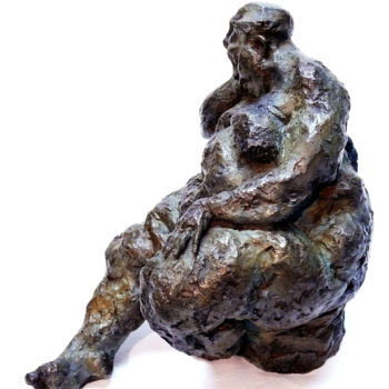 Sculpture titled "Méridienne" by Marie-Thérèse Tsalapatanis, Original Artwork, Bronze