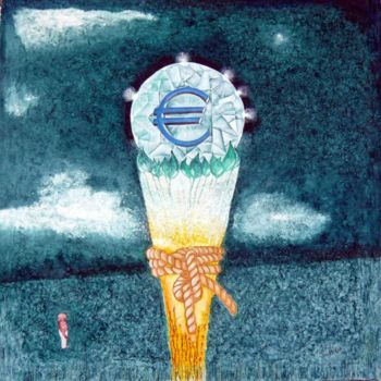 "83.12 EURO" başlıklı Tablo Manfred W.R. Richter tarafından, Orijinal sanat