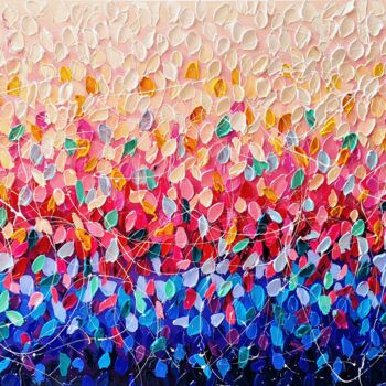 Pittura intitolato "Colorful emotion -…" da Aliaksandra Tsesarskaya, Opera d'arte originale, Acrilico Montato su Telaio per…