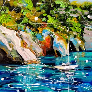 "Summer - summer lan…" başlıklı Tablo Aliaksandra Tsesarskaya tarafından, Orijinal sanat, Akrilik Ahşap Sedye çerçevesi üzer…