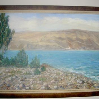 Painting titled "Kineret" by Tsiviya Chernetsky, Original Artwork, Oil