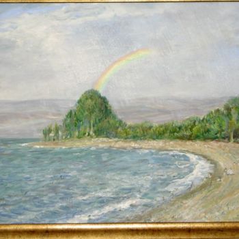 Painting titled "Rainbow" by Tsiviya Chernetsky, Original Artwork, Oil