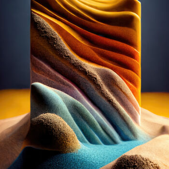 Digitale Kunst getiteld "Sands 01" door Tsomi, Origineel Kunstwerk, 2D Digital Work