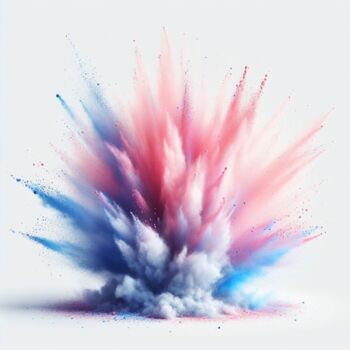 Digital Arts με τίτλο "Explosion de couleu…" από Tsuiho, Αυθεντικά έργα τέχνης, Εικόνα που δημιουργήθηκε με AI