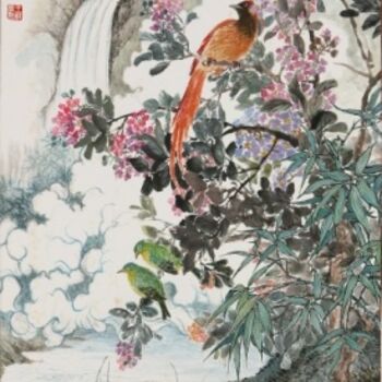 Pintura intitulada "The gorgeous and fe…" por Tsz Mei Wong, Obras de arte originais, Óleo