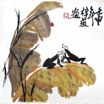绘画 标题为“A scene of summer…” 由Tsz Mei Wong, 原创艺术品
