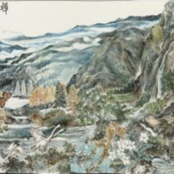 绘画 标题为“Zen Scenery(part 2)” 由Tsz Mei Wong, 原创艺术品, 油