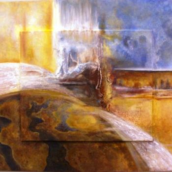 Painting titled "MISTICO" by T Tavora, Original Artwork, Oil