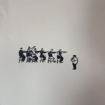Gravures & estampes intitulée "Forward Gears" par Tu Teng Zhou, Œuvre d'art originale, Xylographie