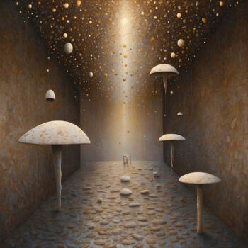 Digital Arts titled "The Mush Room" by Tucari P, Original Artwork, Digital Painting
