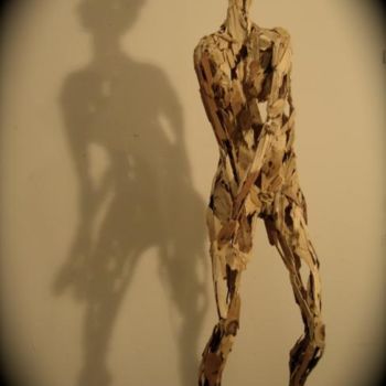 Sculpture titled "Entrave" by Marie Tucat, Original Artwork, Wood