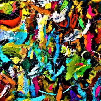 Painting titled "Mundo de Colores" by Tucks, Original Artwork, Acrylic