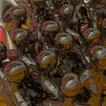 Digital Arts titled "The Golden Ladies" by Tuna Enez, Original Artwork, Digital Painting